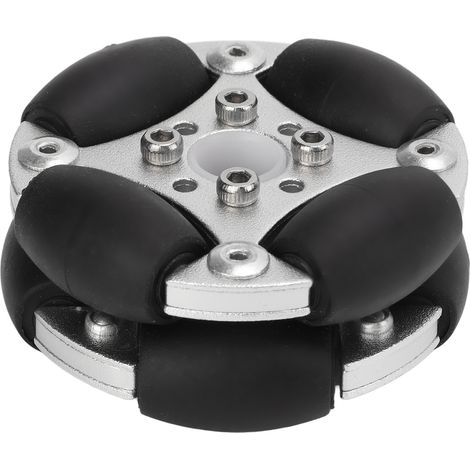 Lot double en alliage d'aluminium 48mm, roue omnidirectionnelle charge 3kg pour compétition robotique (1/5)