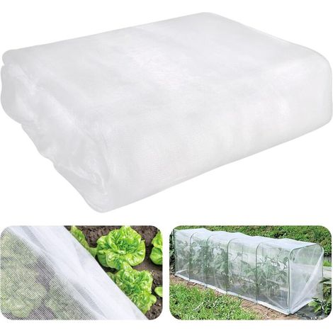 3MX6M Filet de Jardin Potager Filet de Papillon Insecte Maille Fine Protection Filet-Couverture des Plantes Filet de Barrière pour Fraises Moustiques Brassica Arbre Fruitier Pois Cultures Fleurs (1/5)