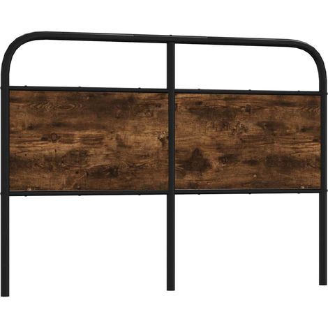 Ersatz-Kopfteil Räuchereiche 135 cm Stahl und Holzwerkstoff