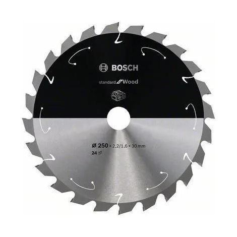 Hoja de sierra circular Bosch estándar 250 mm plata