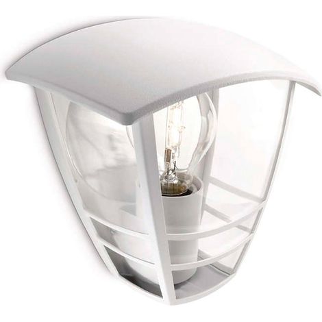 Aplique de Pared Philips Creek 19,5 cm Blanco Metal Aluminio A+ E27