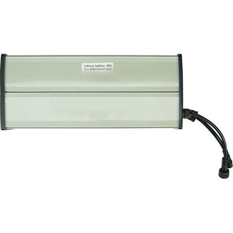 Batterie - PNI - PNI-50AH-S - 50 Ah - pour lampadaire 60 W - Gris