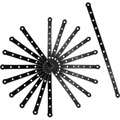 Lot de 20 bandes fixation en plastique pour cintres, d'affichage (1/5)