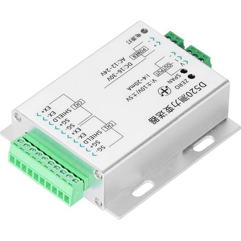 Transmetteur de pression, capteur de force, 2 entrées, 1 sortie, 16-30 V CC, 12-24 V CA, tension et pression, 4-12-20 mA (1/5)
