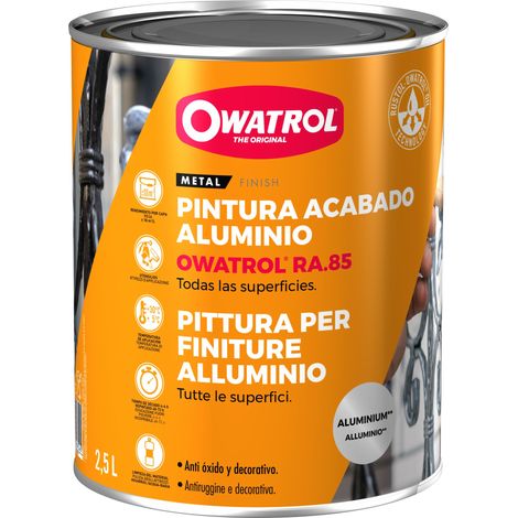 Pintura de acabado de aluminio para todas las superficies Owatrol OWATROL® RA.85 Aluminio 0,75 litro
