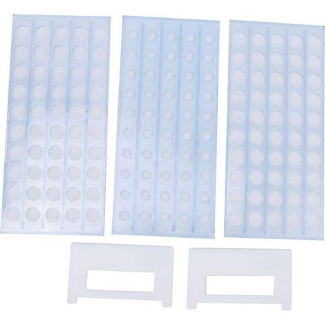 Porte-tubes à essai à 3 niveaux avec 50 trous, support amovible pour tubes à essai, accessoire de laboratoire, 50 trous