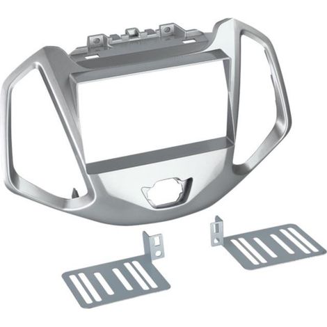 Facade autoradio 2DIN compatible avec Ford Ecosport ap14 Argent