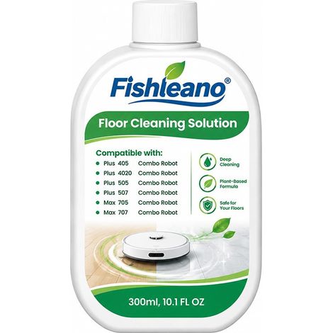 FISHLEANO Concentrated Floor Cleaner: Cleans and brightens wooden floors and tiles, leaves a pleasant fragrance and is suitable for robot vacuum cleaners. (1/5)
