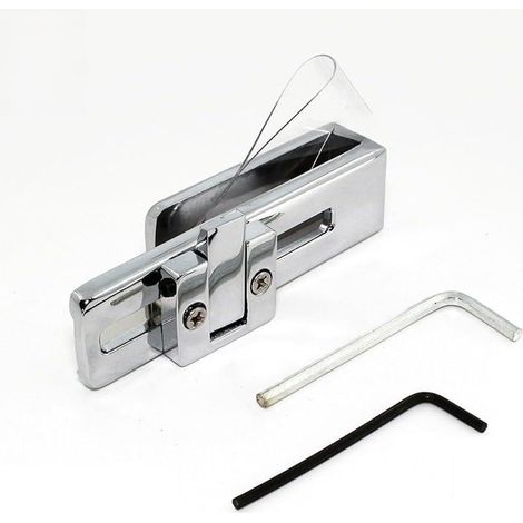 Loquet de porte en verre en forme de U - Verrou