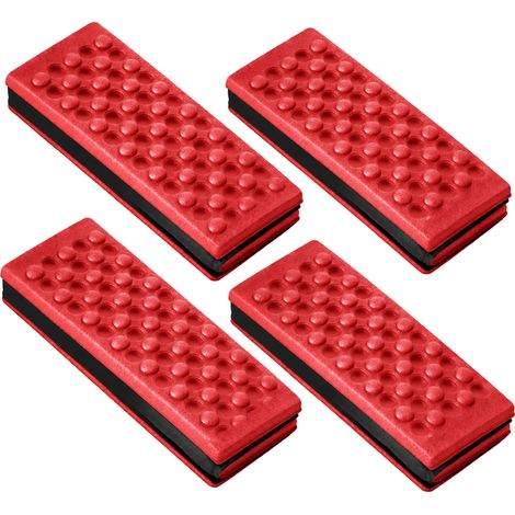 Red Mini Folding Mat, Compact and Portable Design, 4-Pack (1/5)