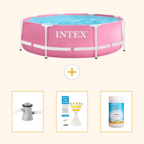 Intex Piscine Tubulaire Ronde - 244x76 cm - 4-pièces  SCB73 (1/5)