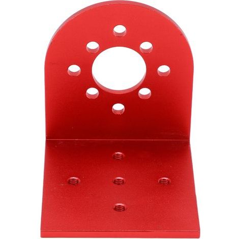 L-förmige RC-Motorhalterung aus Metall für bürstenlose Motoren der Baureihen 4082 und 5055, 25 mm/30 mm Lochabstand, rot (1/5)