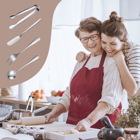 Ensemble de couteaux à fromage en acier inoxydable pour desserts et apéritifs (1/5)
