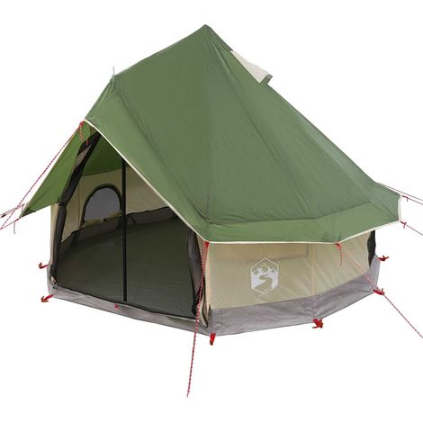 Carpa Tipi con techo Verde 250 x 250 cm Poliéster y Acero