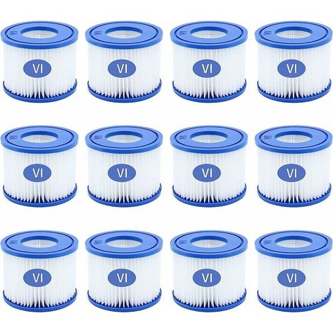 Confezione da 8 cartucce filtro piscina tipo VI per Bestway taglia 6-58323 (1/5)