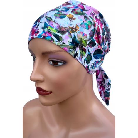 Pañuelo para la cabeza Greta 467 para mujer - Accesorio elegante para el verano - Producto polaco (1/5)