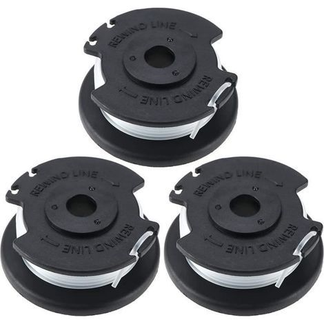 (Schwarz) 3er-Pack Ersatz-Trimmerfadenspulen für Einhell GE-CT 18/28 Li und GE-CT 18/28 Li TC, Nylon-Rasenmäher (1/4)