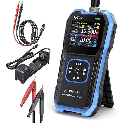 Tester Resistenza Interna e Tester Batteria, Milliohmmetro 100V, 200Ω, Test per Auto Battery, AAA, AA e Altri Tipi di Battery, Analizzatore di Battery Domestiche (1/5)