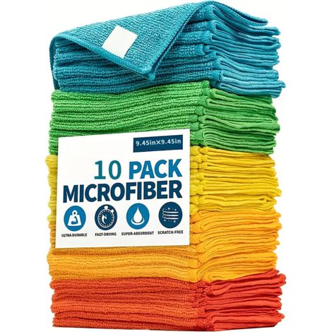 Beyamis Chiffons microfibre – lot de 10, haute absorption, cuisine/voiture (1/5)
