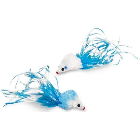 Nobby Katzenspielzeug Maus mit Feder 5 cm Spielzeug