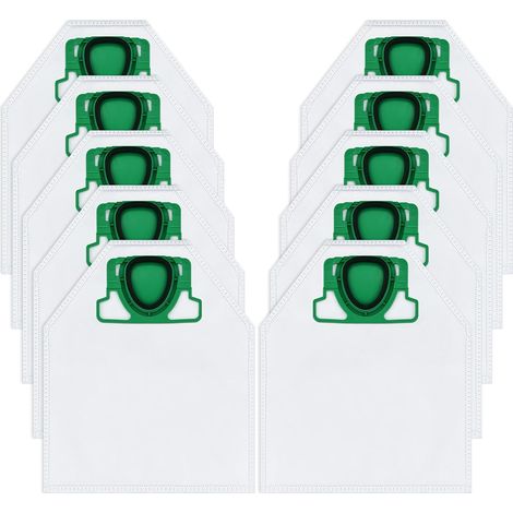 10 sacs Vorwerk Kobold VK200 - Compatibles FP200/VK200 - Haute filtration (1/5)