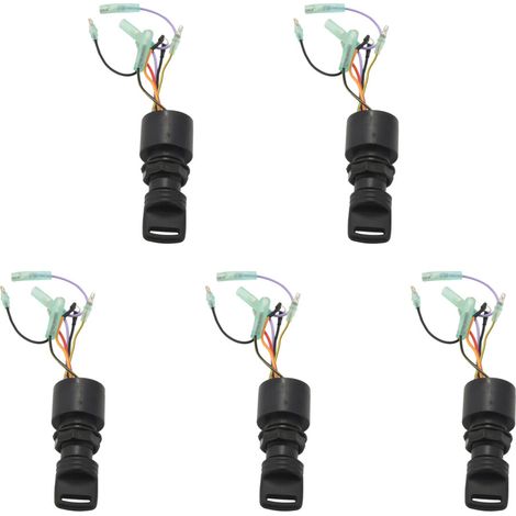 5x 87-17009A5 Zündschlüsselschalter für Mercury-Außenbordmotoren, 3 Positionen