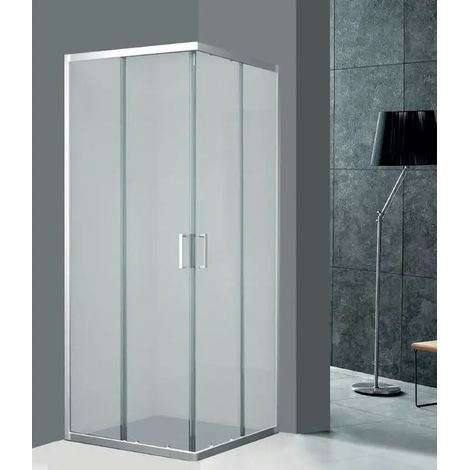 Box de ducha angolare ALIUS cromo 69–79 × 89–99 cm 190 cm