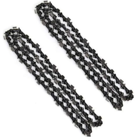 Pair Chaînes Tronçonneuse Authentiques - Rotatech 16\" 59 Maillons - Longueur 40 cm - Titane Électrique (Lot de 2) (1/5)
