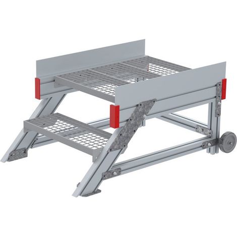 Euroline 514 Anstieg 45° 600mm Stufenbreite 2 Stufen Stahl Gitterrost