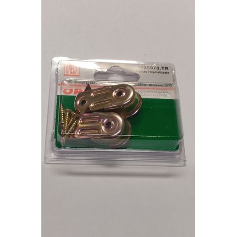 2 PEZZI - SUPPORTI PER ASTE ARMADIO IN ACCIAIO TROPICALIZZATO Ø20MM