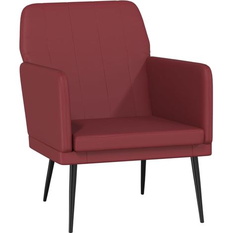 Armchair Wine Red 61x78x80 cm Faux Leather vidaXL (1/5)