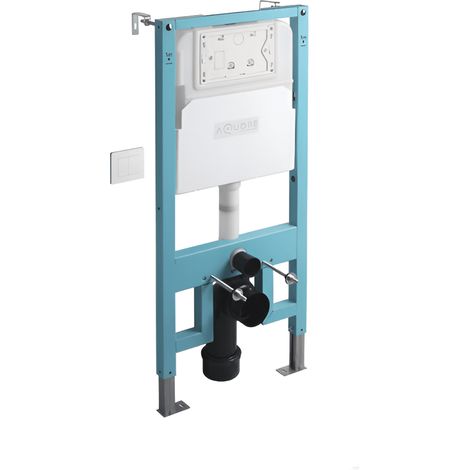 Mecanismo universal PUREFLUX para inodoros suspendidos Con pulsador negro