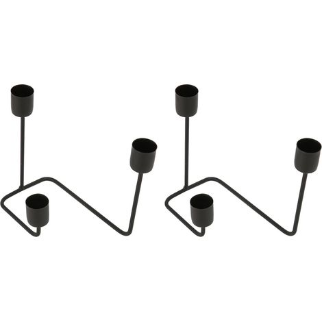 3-Arm Candlestick Set for Modern Decorative Candelabras for Weddings and Parties (1/5)