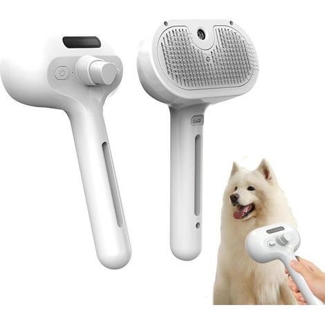 1pcs Baguette magique pour poils d'animaux, peigne d'épilation avec vapeur, brosses de massage 3 en 1 avec poignée (1/5)