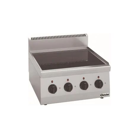 Réchaud vitrocéramique - 4 foyers - 8 kW - L 600 x P 600 mm - Bartscher