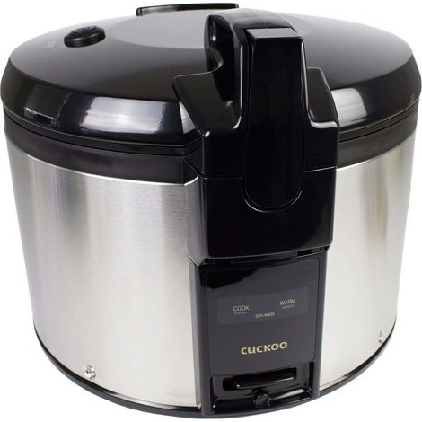 Cuckoo SR-4600 arrocera 4,6 L Negro, Acero inoxidable