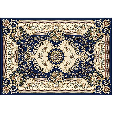 Tapis De Salle De Bain - Rectangulaire - Dos En Latex Antidérapant - Motif Feuilles Damas Or Vert - 50 X 80 Cm - 1 Pièce (1/5)