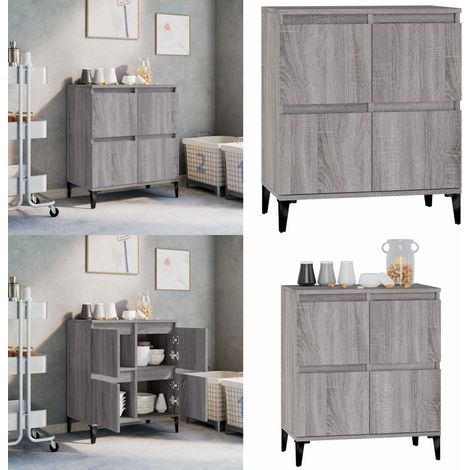 Buffet Sonoma gris 60x35x70 cm Bois d'ingénierie - Buffet - Meuble De Rangement - Armoire - Commode - Salon - Home & Living (1/5)