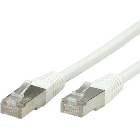 Value VALUE Cordon LAN Cat 6 Cable réseau S-FTP Ethernet avec connecteur RJ45 blanc 2 m (21.99.1346)