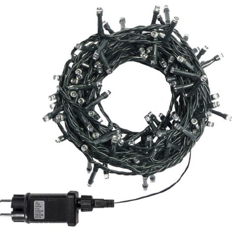 Catena luminosa led Natale 180 led 9 mt serie luminosa natalizie cavo verde per esterno interno albero feste decorativa Multicolore (1/5)