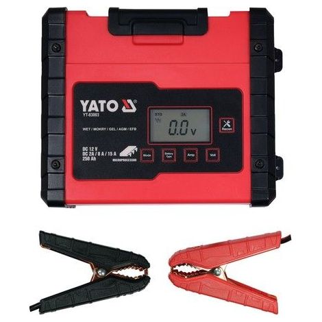 YATO PROSTOWNIK ELEKTRONICZNY 12V/2A/8A /15A