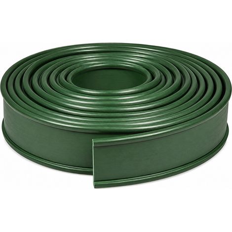 Gt Garden – Bordure de jardin verte 12,5 cm x 18 mètres – Plastique durable pour délimitation allées et massifs – Pose facile et rapide