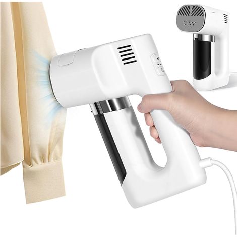 Fer à repasser vapeur automatique portatif, 1200 watts, utilisation sur surfaces sèches et humides, deux vitesses, chauffe en 30 secondes. (1/5)