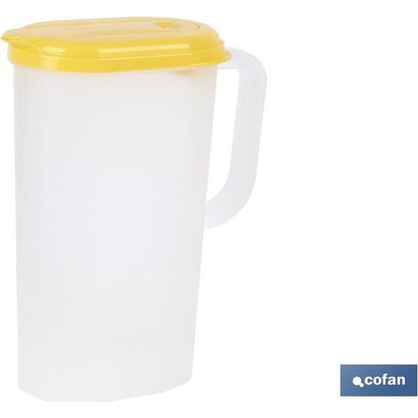 Pack de 6 Carafes d'Eau 2L Jaune Modèle Manantial