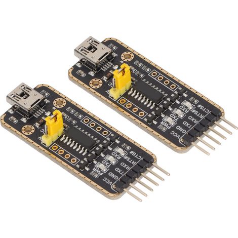 Einstellbares TTL-Pegel-USB-zu-UART-Debugging-Modul, Gold-Immersionsverfahren, kompatibel mit Raspberry Pi, Mac, Linux, Android und Windows, doppelseitiges Design.