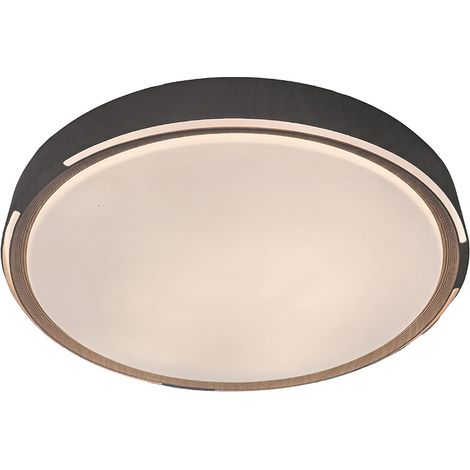 V-TAC Plafoniera LED 60W 6000 lm CCT Dimmerabile con Telecomando Effetto Legno Scuro 24205 (1/5)