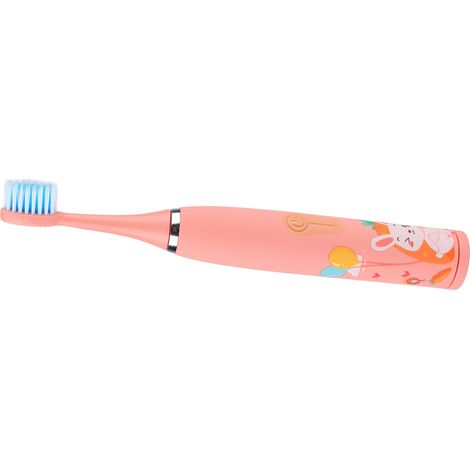 Brosse à dents électrique enfant rose 4 vitesses, 8 têtes, recharge USB, brosse dentaire rotative pour enfants, hygiène bucco-dentaire, kit complet. (1/5)