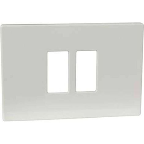 PLACCA COPRIFRUTTI VENUS MARLANVIL - RESINA AVORIO POSTI 2 RAVVICINATI MM 115X80 - 10 pezzi