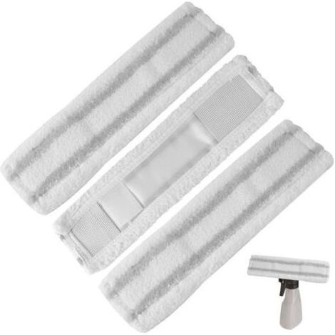 Lot de 3 chiffons en microfibre pour nettoyeur de vitres Karcher WV1 WV50 WV75,Bonnettes microfibre accessoire,Élimine efficacement la saleté et les rayures (1/5)