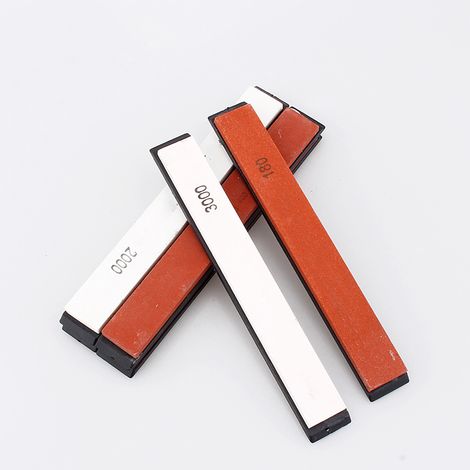 Ensemble de 6 pierres à aiguiser (grains 180, 400, 800, 1500, 2000 et 3000) pour la cuisine (1/5)